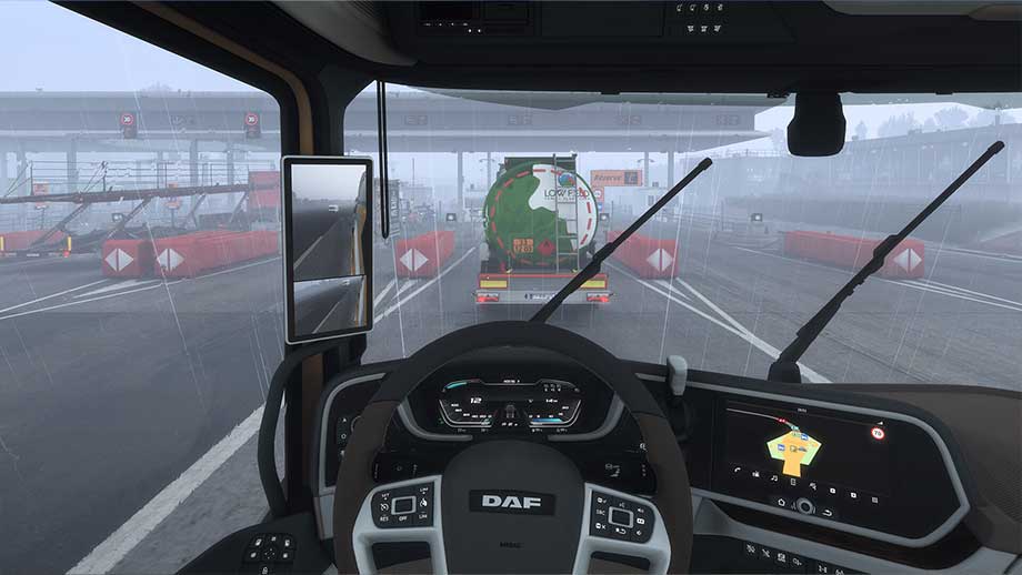 نمای کابین راننده Euro Truck Simulator 2
